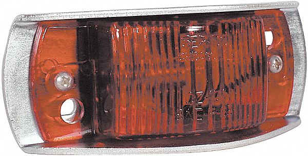 Marker/Clearance Lamp, Rectangle, Red, PK 2