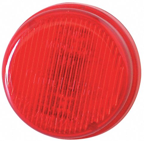 Clearance/Marker, Round, LED, Red