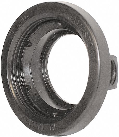 Grommet, Opened Back, 2 In, PVC, Black