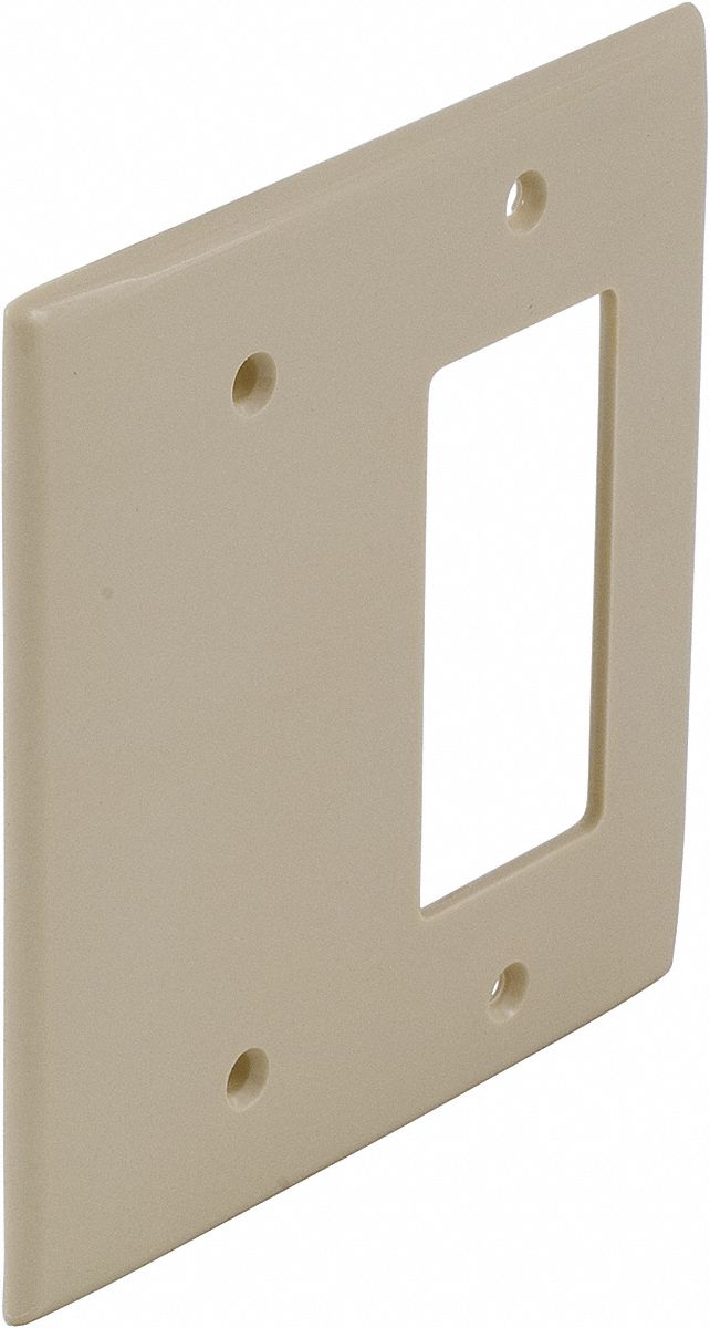 Wall Plate, 2Gang, Ivory