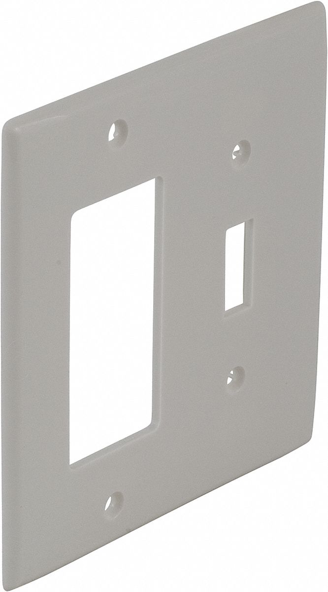 Wall Plate, 2Gang, White
