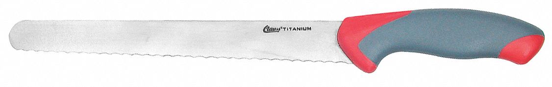 Knife, Titanium, 9 In, Serrated, NSF