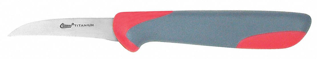 Paring Knife, Curved, Titanium, 2-1/2In, NSF