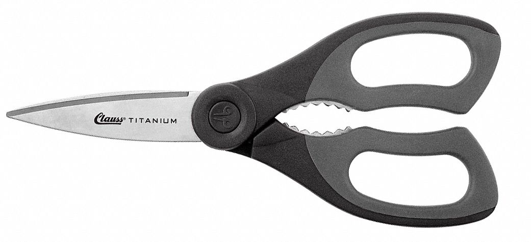Chef Shear, Titanium, 8 In, Gray/Blk