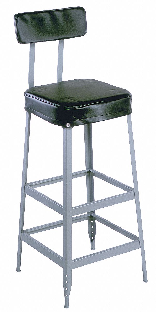 Stool Seat Cushion, Black, Pk-2
