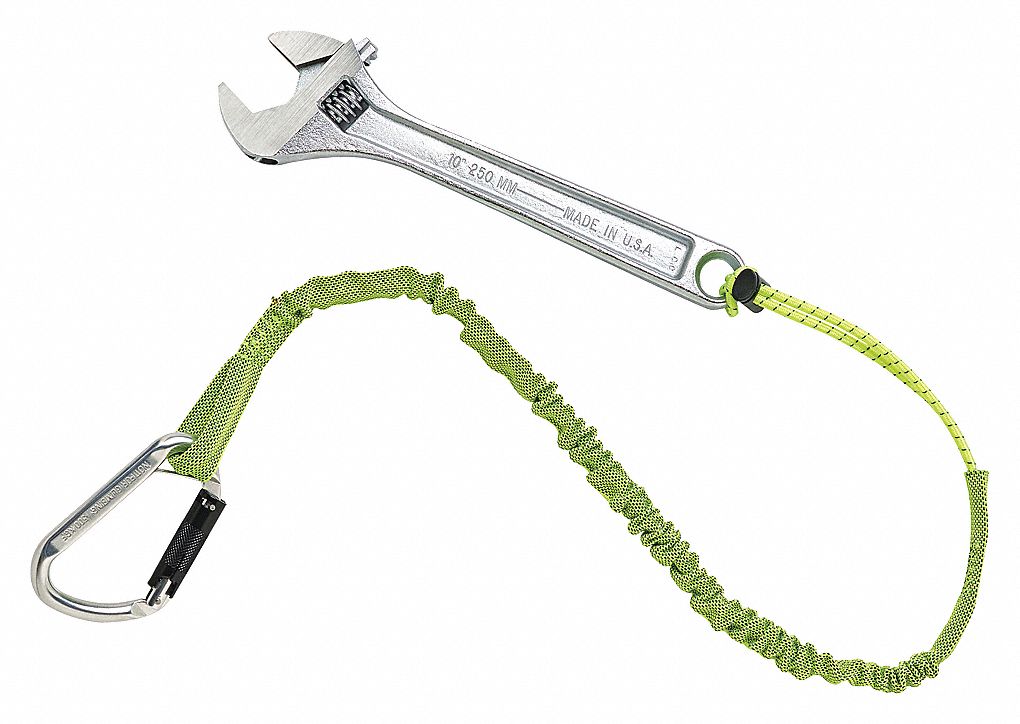 Tool Lanyard, 28 to 35 In. L, Lime
