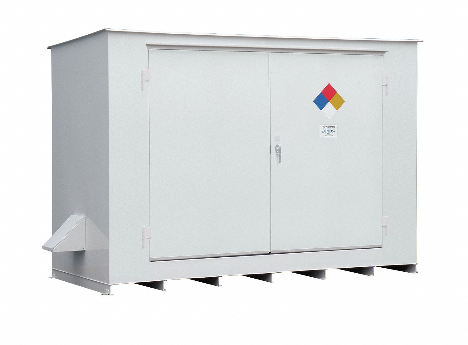 Storage Building, 10x55 Gal. Cap, White