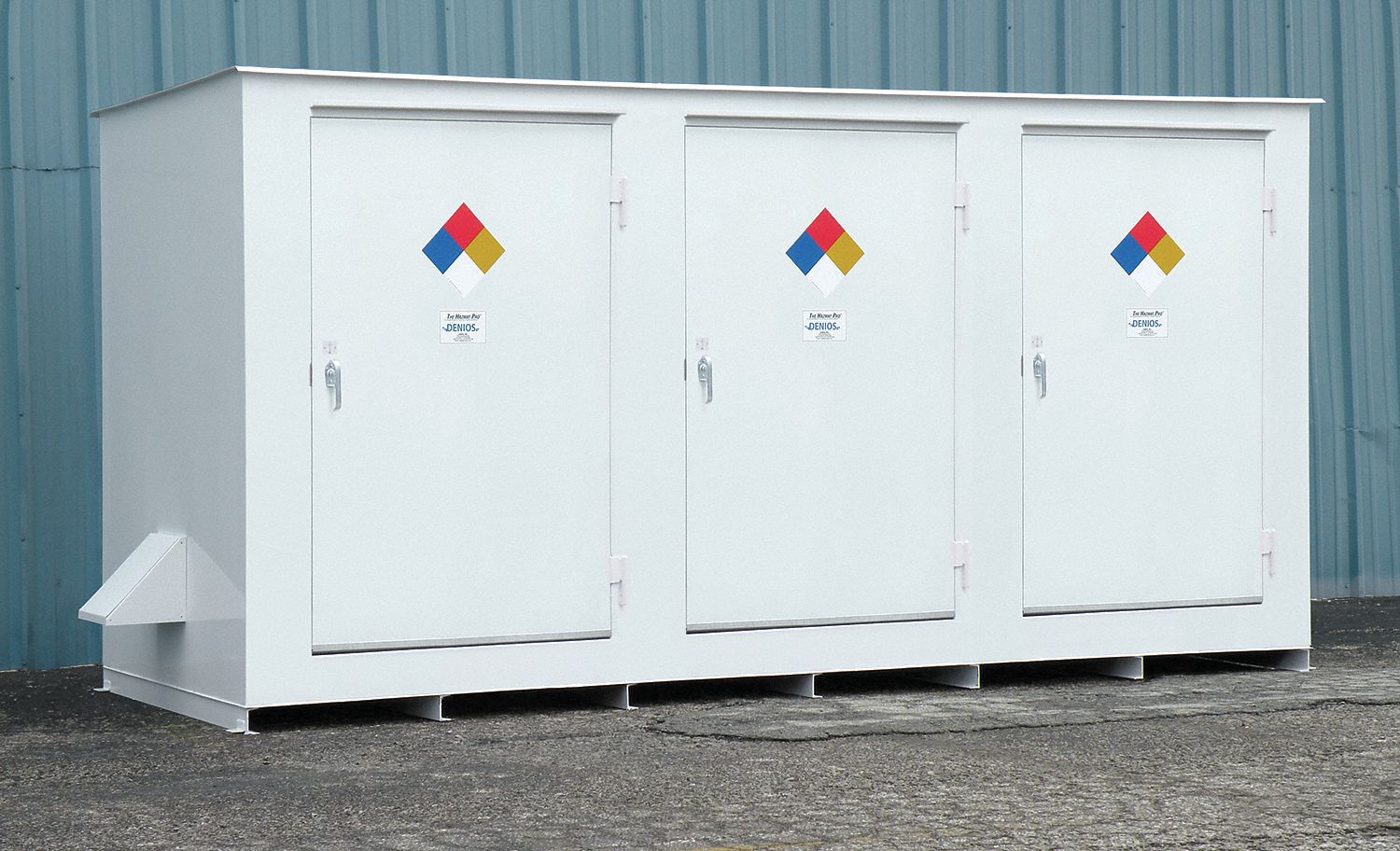 Storage Building, 14x55 Gal. Cap, White