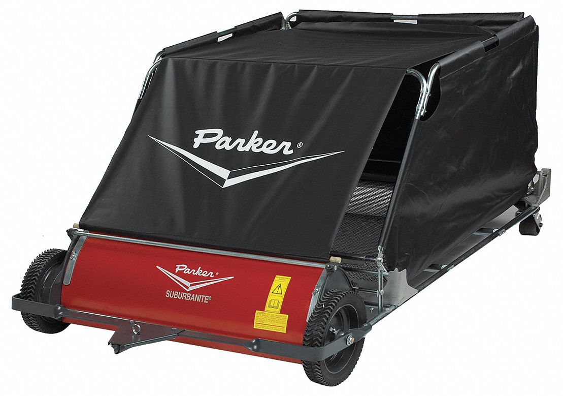 Tow Lawn Sweeper, 36 In. Wide, 17 Cu. Ft.
