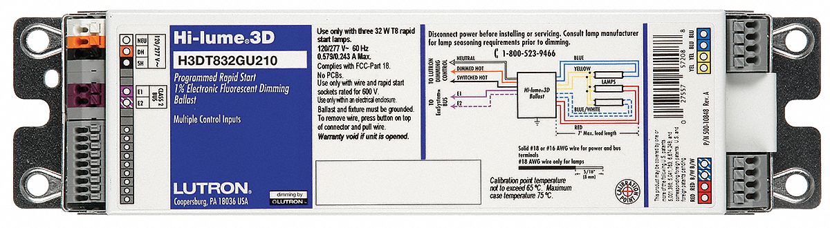 Dimming Ballast, 120-277 V, 48 In Lamp