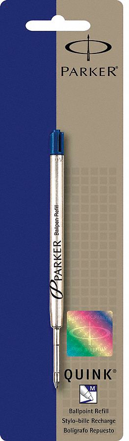 Pen Refill, Ballpoint, Blue, Medium