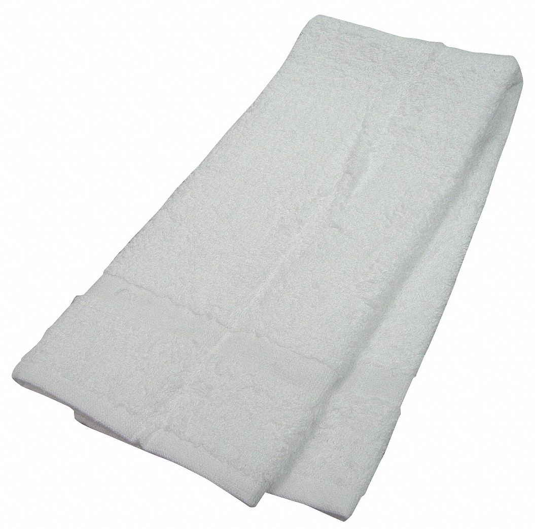 Hand Towel, 16x27 In., White, Pk 12