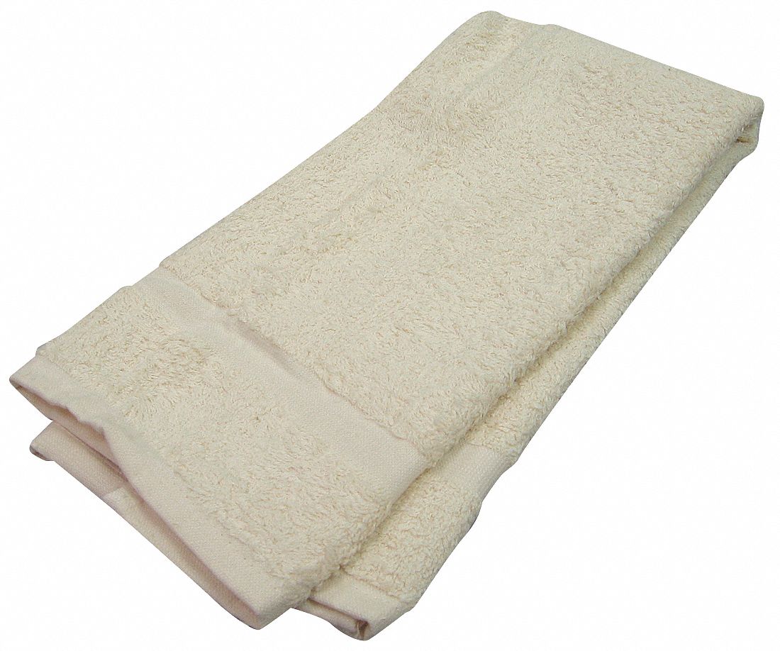 Hand Towel, 16x27 In., Beige, Pk 12