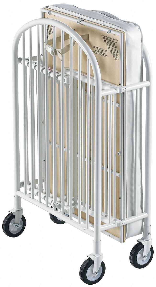 Folding Crib, Steel, No Mattress