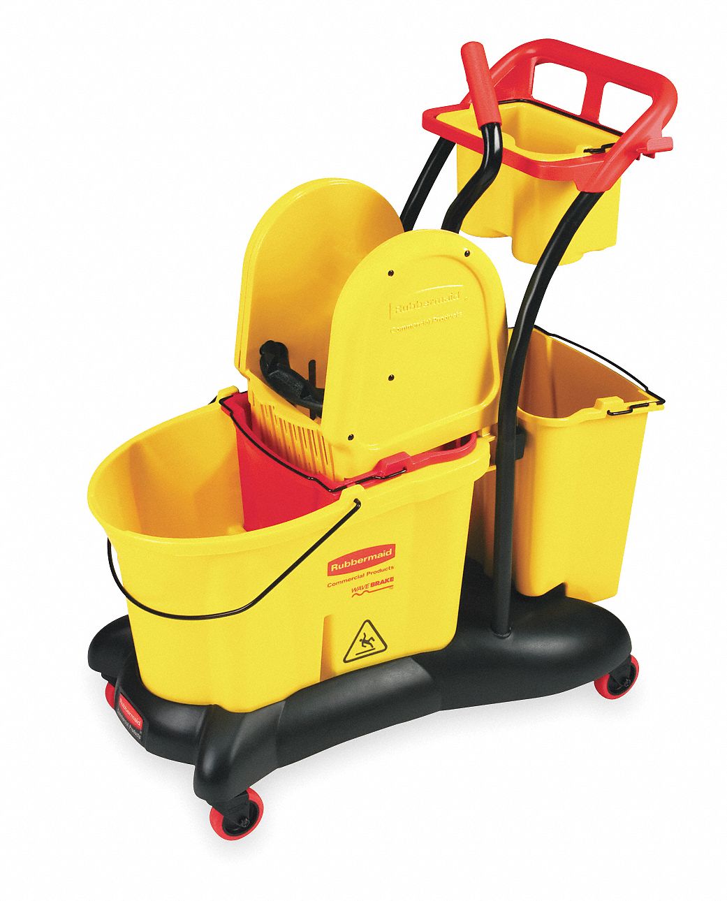 Mop Bucket and Wringer, 35 qt., Yellow