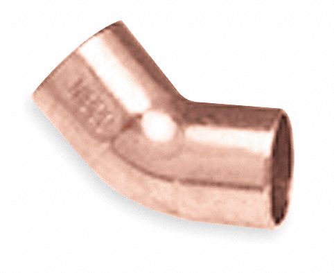 Elbow, 45 Deg, 3/4 In, Wrot Copper
