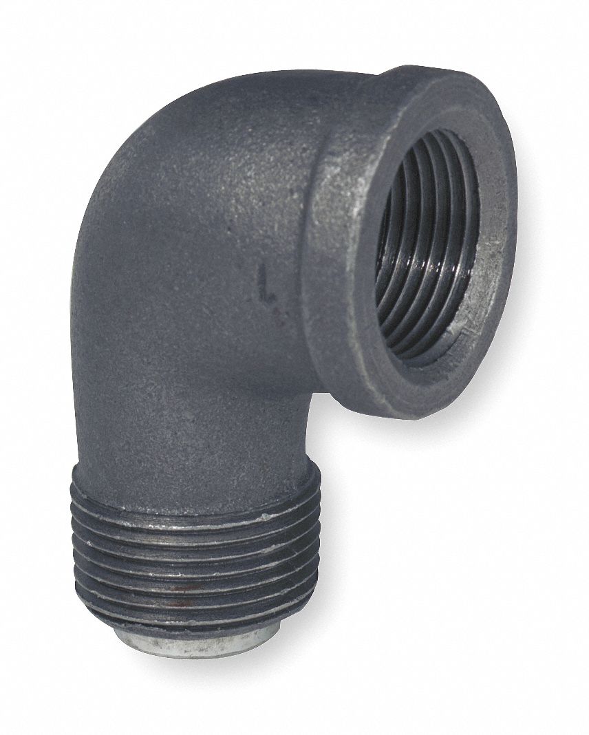 Street Elbow, 90 Deg, 3/4 In, Black