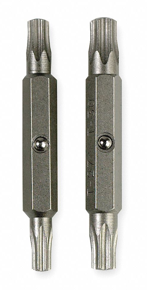 Screwdriver Bit Set, TR20-TR30, PK 2