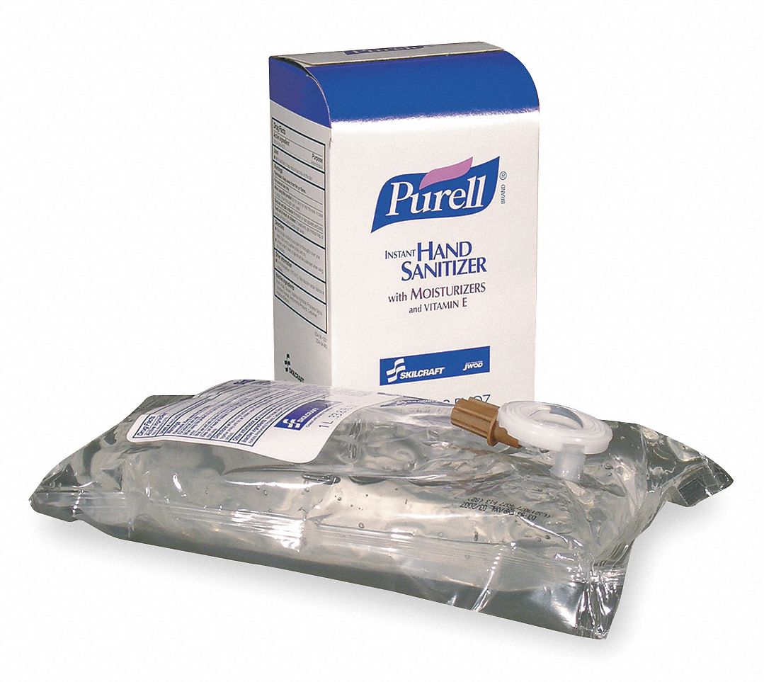 Hand Sanitizer Refill, Box, Gel, PK 8