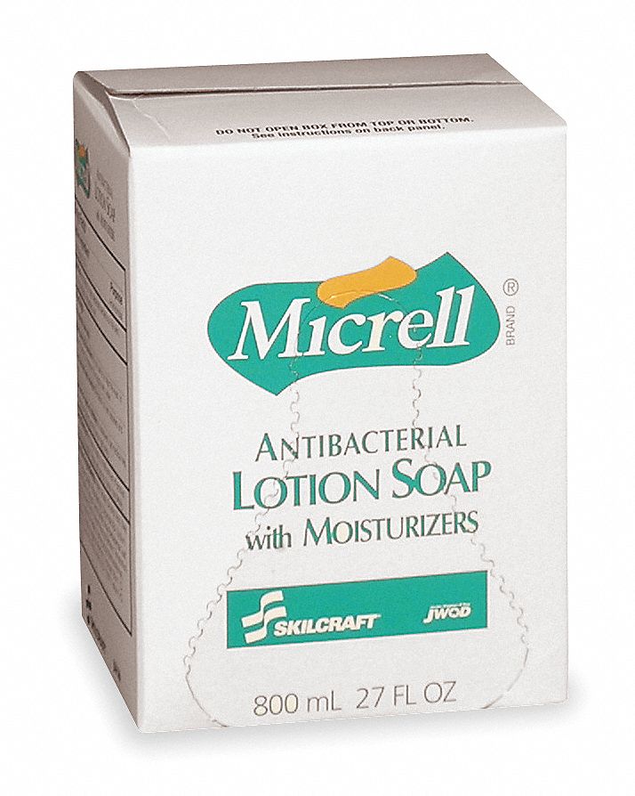 Antibacterial Soap, Size 800mL, Amber, PK12