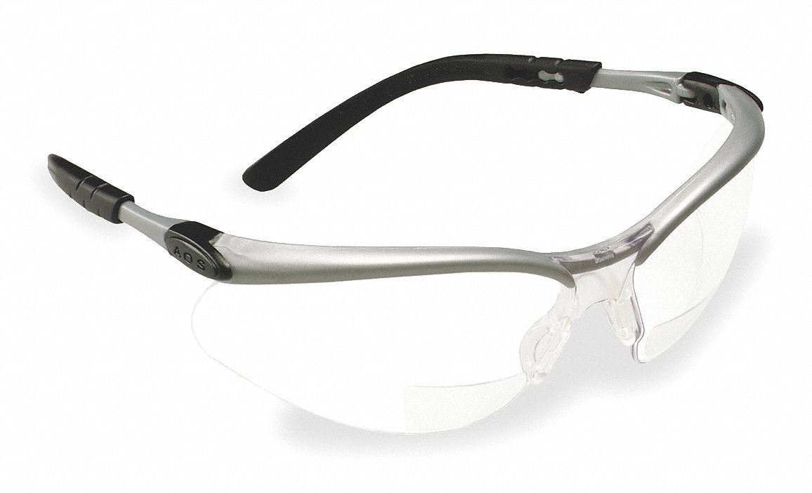 Reading Glasses, +2.0, Clear, Polycarbonate