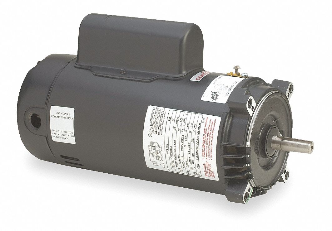 Pool Pump Motor, 3 HP, 3450 RPM, 208-230VAC