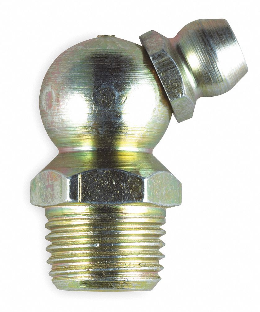 GreaseFitting, 65Deg, OAL.95 In, PK10