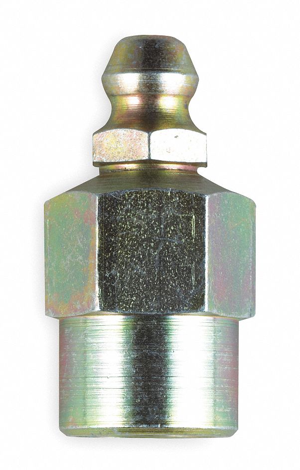 Grease Fitting, Str, OAL1.00 In, PK10