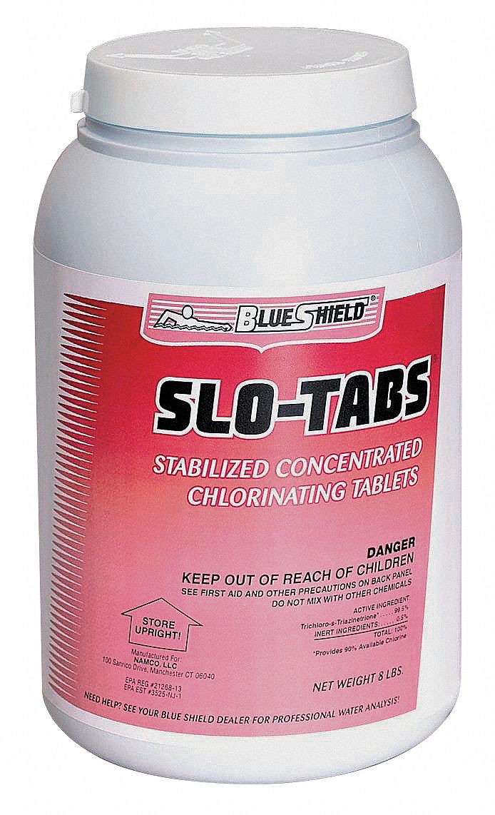 Chlorine Tablets Slow Dissolving, PK4