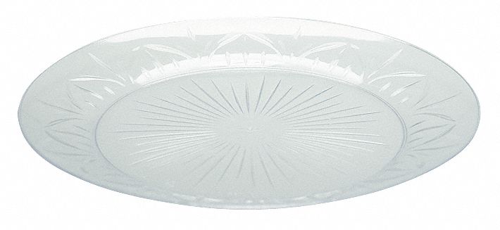 Disposable Plate, 6 In, Clear, PK 240