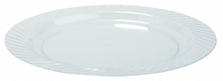 Disposable Plate, 7 1/2 In, Clear, PK 240