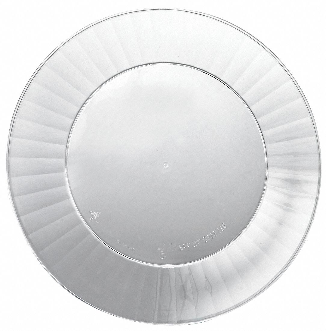 Disposable Plate, 7 1/2 In, Clear, PK 160
