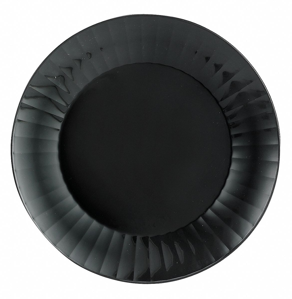 Disposable Plate, 7 1/2 In, Black, PK 160