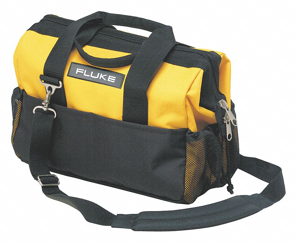 Hard Carrying Case, 12x8-1/2x16, Black/Ylw