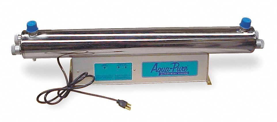 UV Water Sterilizer, 3/4 In MNPT, 5 GPM