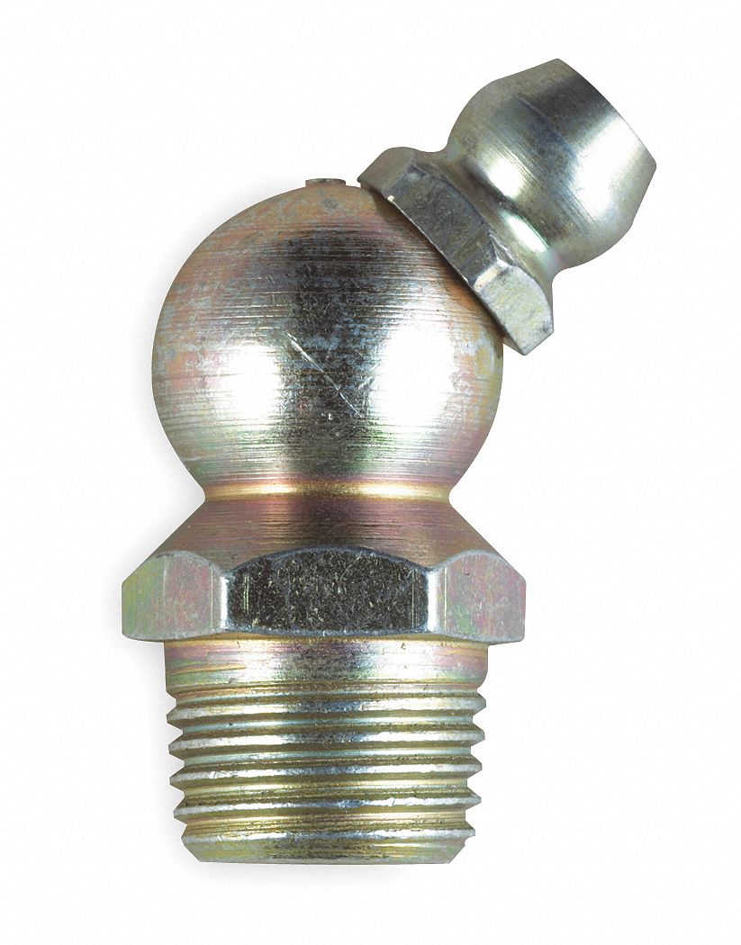 Grease Fitting, 45Deg, 1/8-27, PK10
