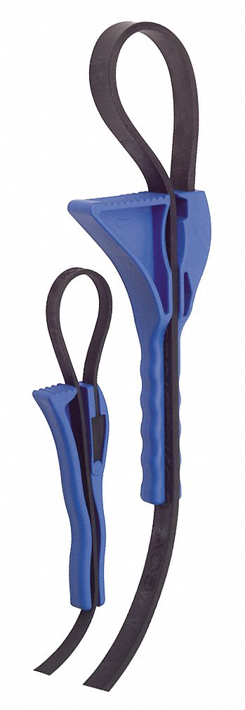 Strap Wrench Set, 2 Pc, 4and 12 In Dia Cap