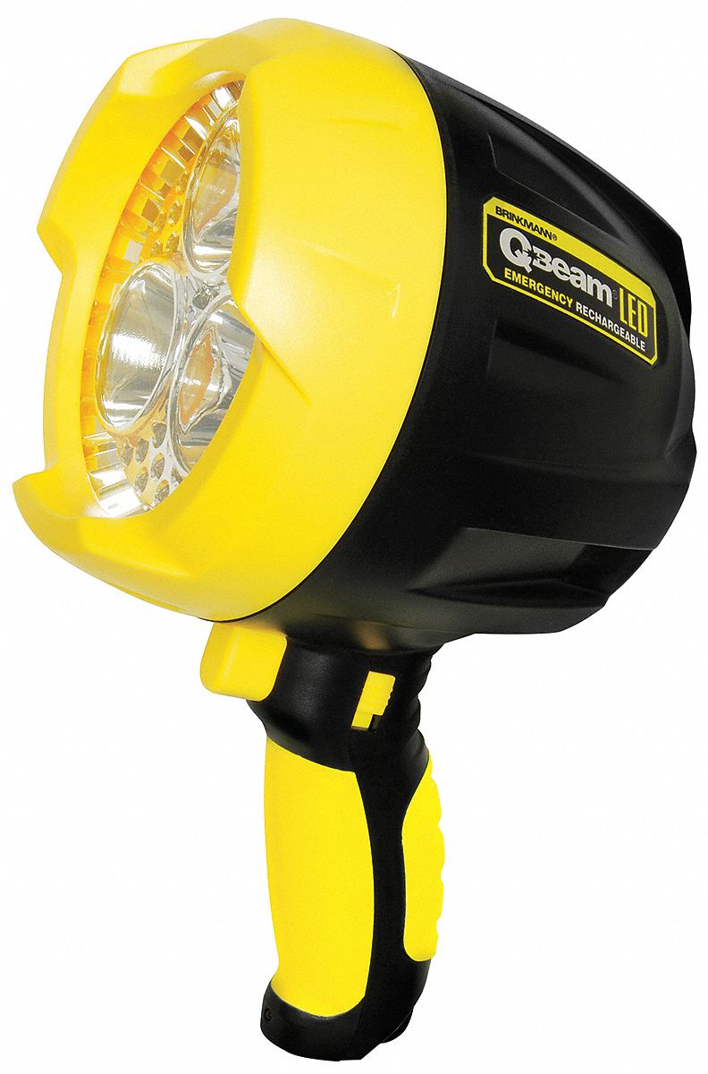 Spotlight, Rechargeable, Emerg Flsh, Blk/Yl