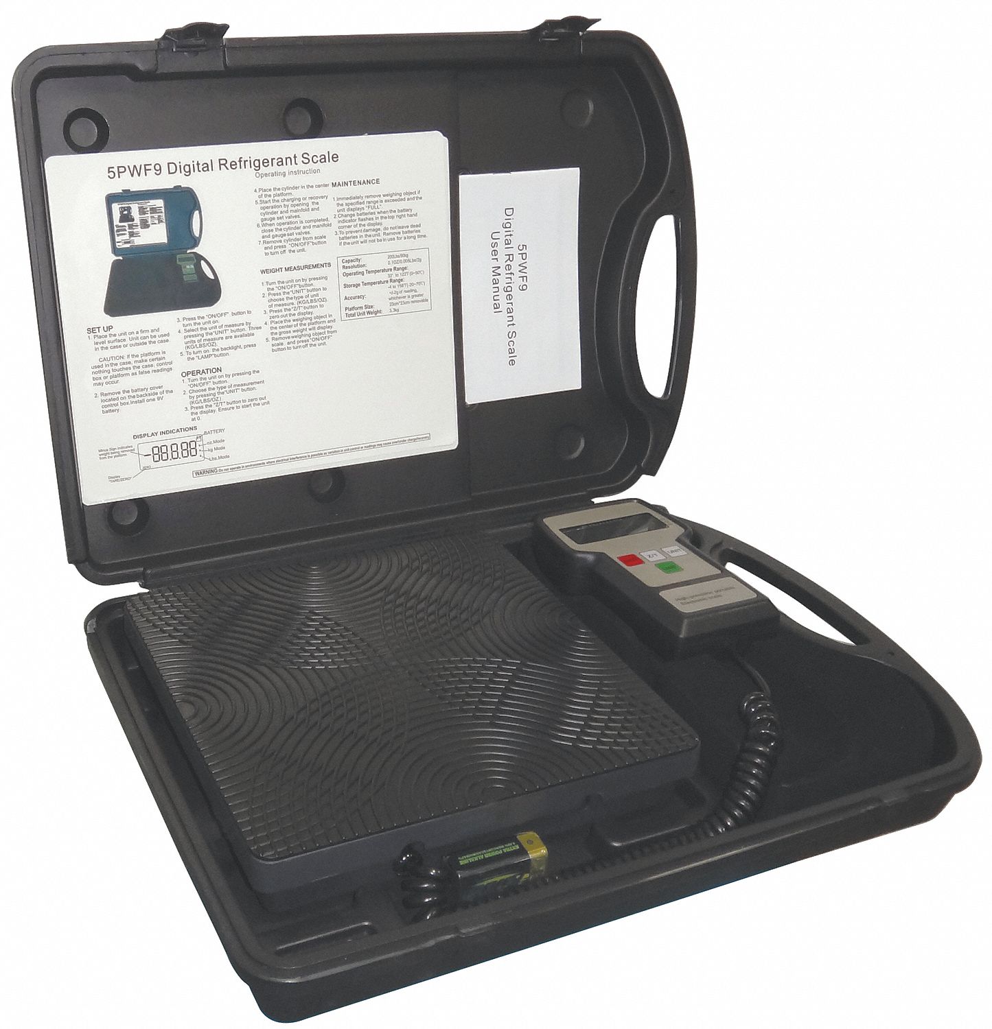 Refrigerant Scale, Electronic, 200 lb