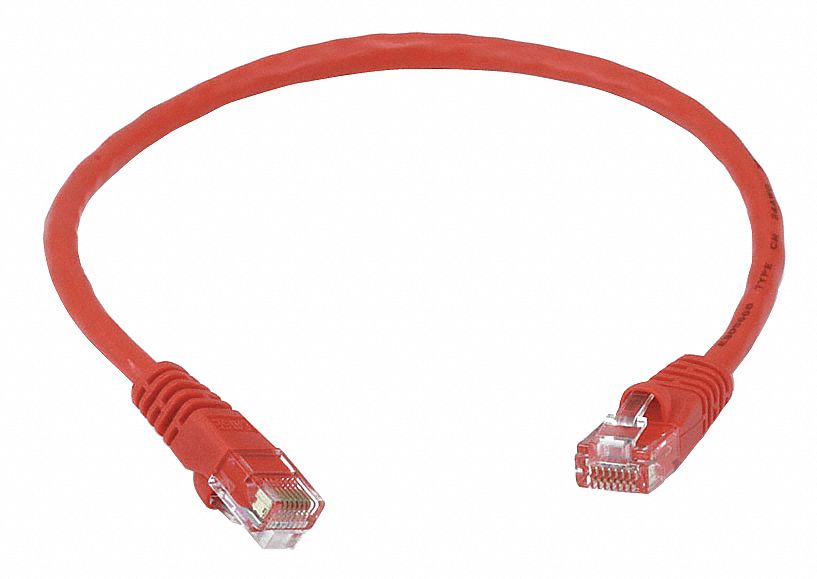 Patch Cord, Cat5e, 1Ft, Red