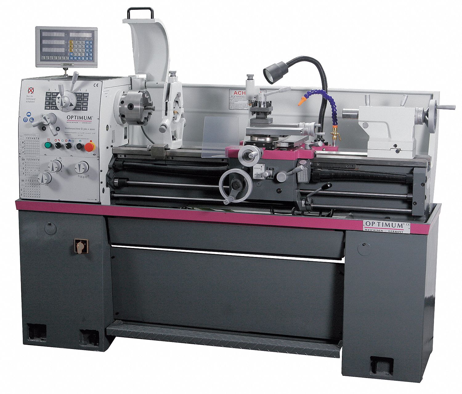 Engine Lathe w/DRO, 14x40, 3HP, 3Phase