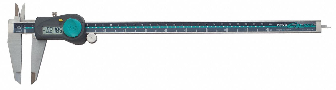 Electronic Digital Caliper, IP67, 0-12