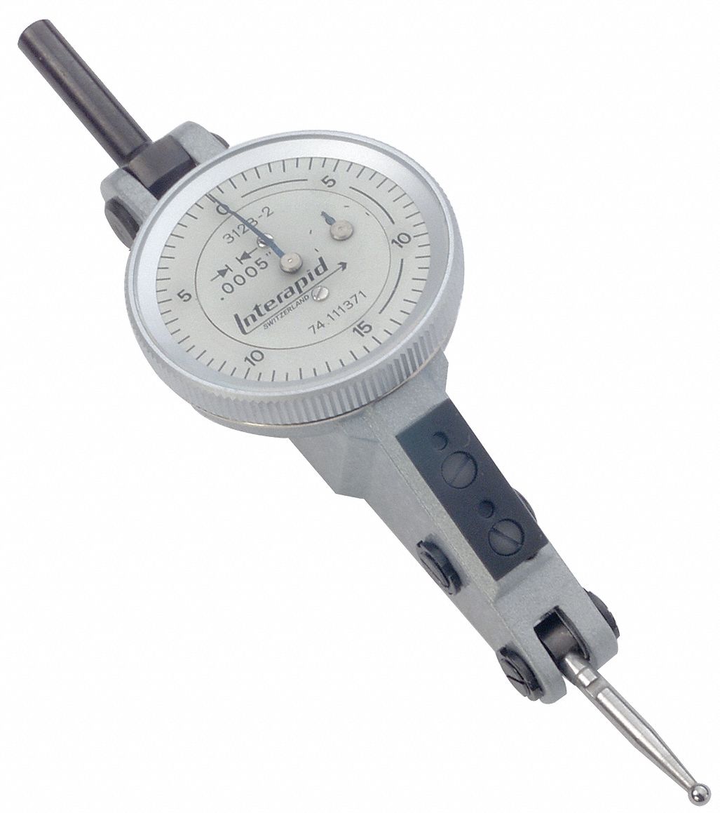 Dial Test Indicator, 0-0.60 In, Hz, White