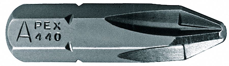 Phillips Insert Bit, #1, 1 In L, PK 5