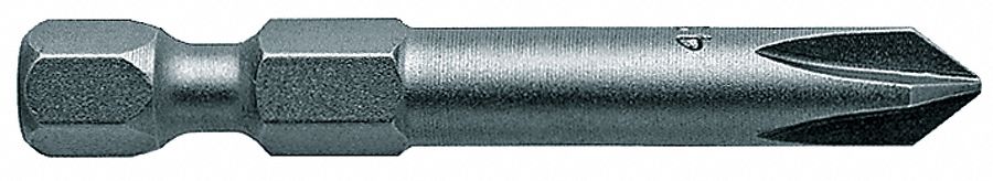 Phillips Power Bit, #2, 1.94 In L, PK 250