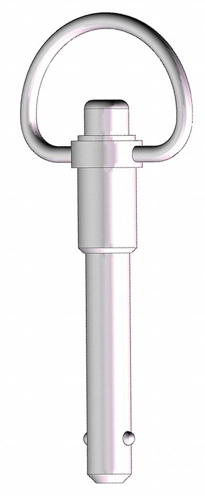 Ring Handle Lock Pin, 1, 3/8, SS