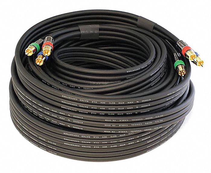 RCA Cable, RG-6, 3 RCA, 50 ft.