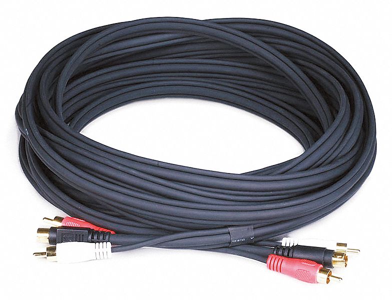 RCA/S-Video Cable, Black, 25 ft.