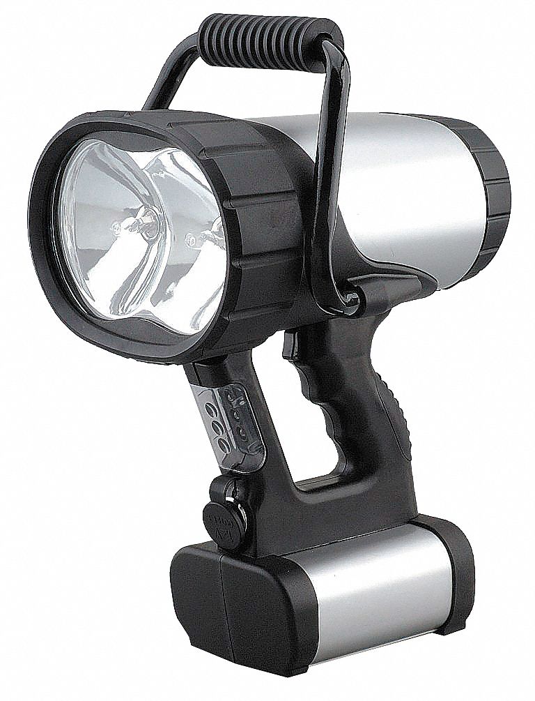 Spotlight, Rechargeable, Silver/Black
