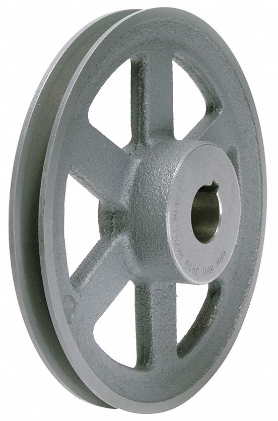 V-Belt Pulley, 6.25 In OD, 1 In Bore, 1GRV